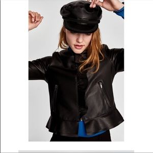 Black Zara Leather Jacket